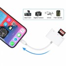 4-i-1 USB-C-adapter til USB-A / SD / TF / USB-C - hvit thumbnail
