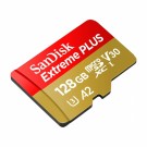 SanDisk MicroSDXC Extreme+ 128 GB minnekort A2 C10 v30 thumbnail