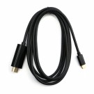 Eletra USB-C M - HDMI 1.4 M 2M kabel, svart thumbnail