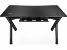 Svive Cygnus Gaming Desk matt sort med sorte sømmer thumbnail