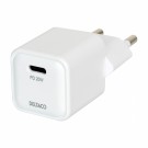 Deltaco USB-C vegglader PD 20 W, hvit thumbnail