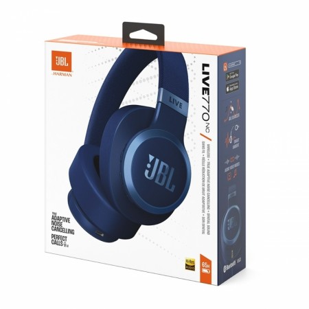 JBL Live 770 trådløse Over-Ear støydempende hodetelefoner, blå