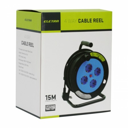 Eletra 4-veis kabeltrommel 15 m