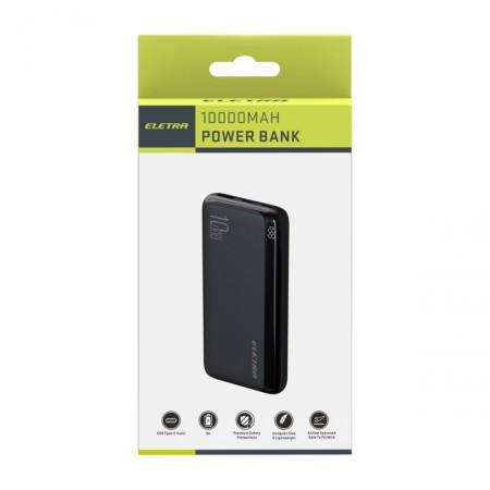 Eletra P10 powerbank 10 000 mAh, svart