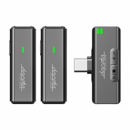 Dacota Platinum trådløst lavalier-mikrofonsystem, USB-C, svart