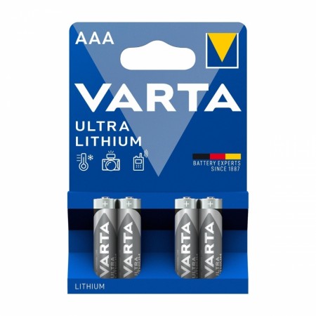 Varta Ultra Lithium AAA Litiumbatteri 4 stk