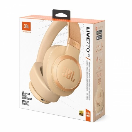 JBL Live 770 trådløse Over-Ear støydempende hodetelefoner, sand