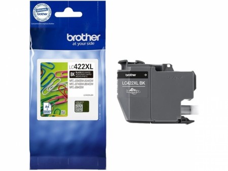 Brother blekk LC422XLBK Sort